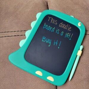 8.5 Inch LCD Doodle Board Tablet Toy - Green Dinosaur Drawing Pad for Kids